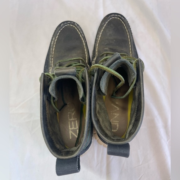 Cole Haan Zerogrand Tall Green Leather Boots N2157* Men's Size 8M - Picture 12 of 12